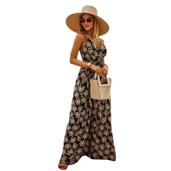 Dresses & Rompers | Womens Soleil Button Through Maxi Clothing Dresses & Rompers