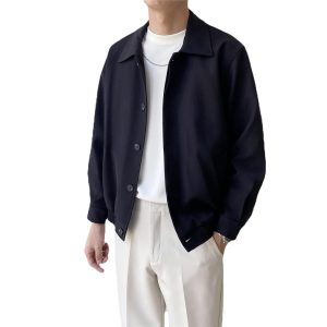 Jackets & Coats | Mens Blouson In Virgin Wool Mix Clothing Jackets & Coats