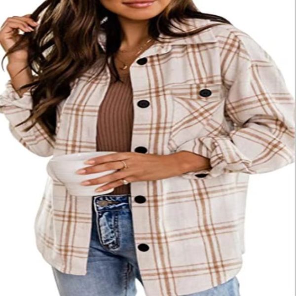 Jackets & Coats | Womens High Tide Soft Flannel Clothing Jackets & Coats