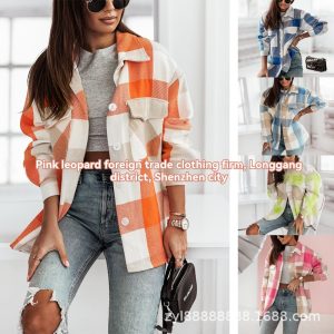 Jackets & Coats | Womens Soleil Check Shacket Clothing Jackets & Coats