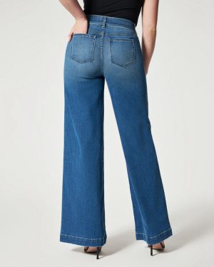 Jeans | Womens Wide Jeans- Style Name Glow-Up Clothing Jeans