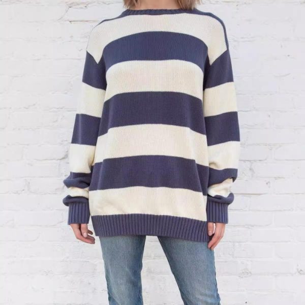 Knits | Mens Striped Knitted Jumper Clothing Knits