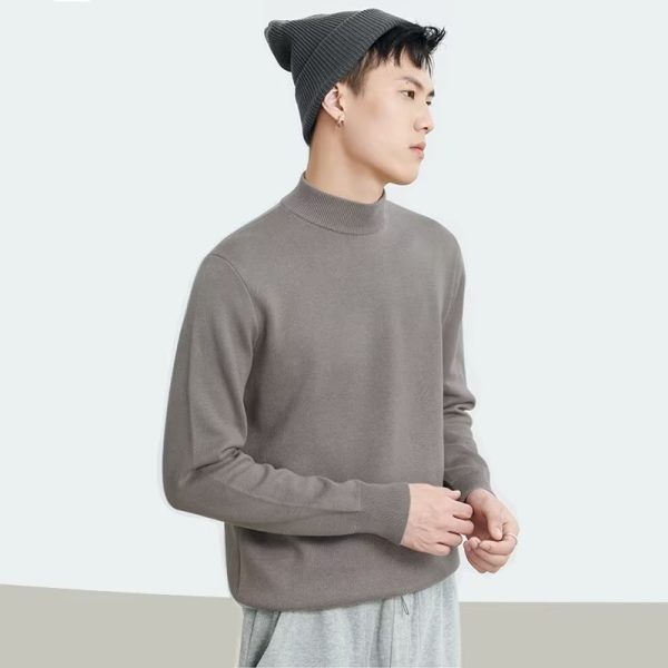 Knits | Mens Turtleneck Jumper Made From Organic Wool Clothing Knits