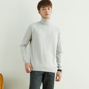 Knits | Mens Turtleneck Jumper Made From Organic Wool Clothing Knits