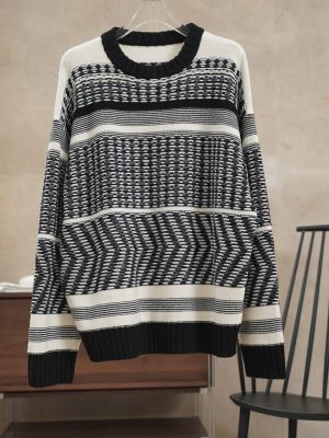 Knits | Womens Alpaca Mix Jacquard Jumper Clothing Knits