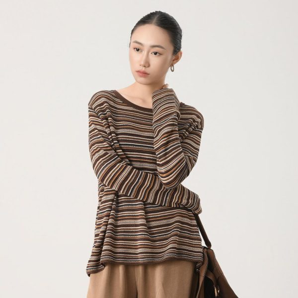 Knits | Womens Jumper In 3D Knit Clothing Knits