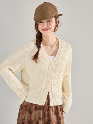 Knits | Womens Organic Cotton Cardigan Clothing Knits