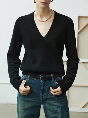 Knits | Womens Organic Wool Fine Knit Jumper Clothing Knits