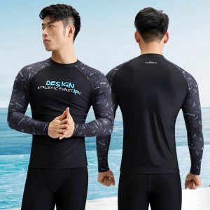 Rash Guards | Mens Shock Uv Long Sleeve Rash Vest Mens Mens