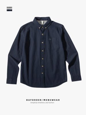 Shirts & Flannels | Mens Classic Surf Washed Long Sleeve Shirt Clothing Mens