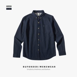 Shirts & Flannels | Mens Classic Surf Washed Long Sleeve Shirt Clothing Mens