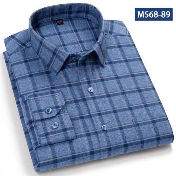 Shirts & Flannels | Mens Grid Long Sleeve Shirt Clothing Mens