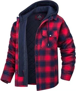 Shirts & Flannels | Mens Grunter Flannel Hood Shirt Clothing Mens