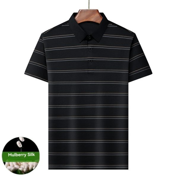 Shirts & Flannels | Mens Plain Stripe Polo Clothing Mens