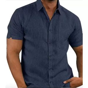 Shirts & Flannels | Mens Washed Short Sleeve Shirt Clothing Mens