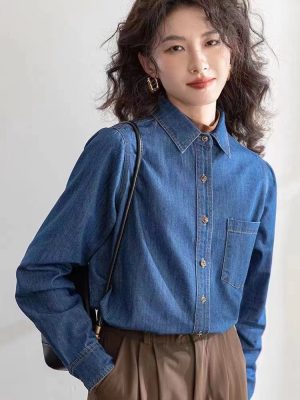 Shirts & Tops | Womens Cotton Blouse Clothing Shirts & Tops