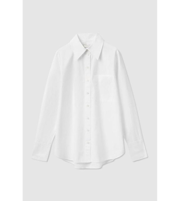 Shirts & Tops | Womens Poplin Blouse Clothing Shirts & Tops