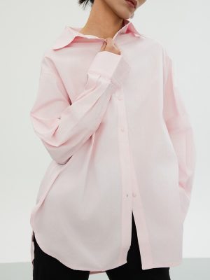 Shirts & Tops | Womens Poplin Blouse Clothing Shirts & Tops