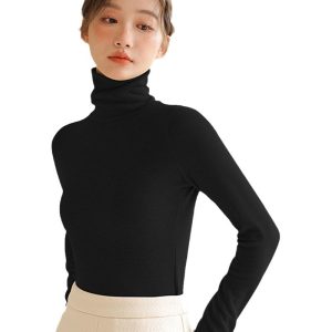 Tees & Tanks | Womens Turtleneck Longsleeve Clothing Tees & Tanks