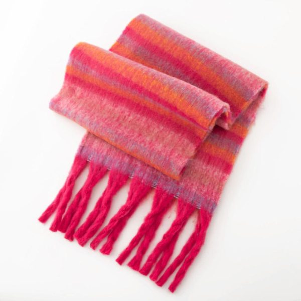 Scarves & Hats | Womens Glencheck Scarf Made From Alpaca Mix Accessories Scarves & Hats